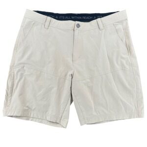 Ascend Mens Tan Performance Hiking Shorts Size 40 Khaki Outdoor Lightweight